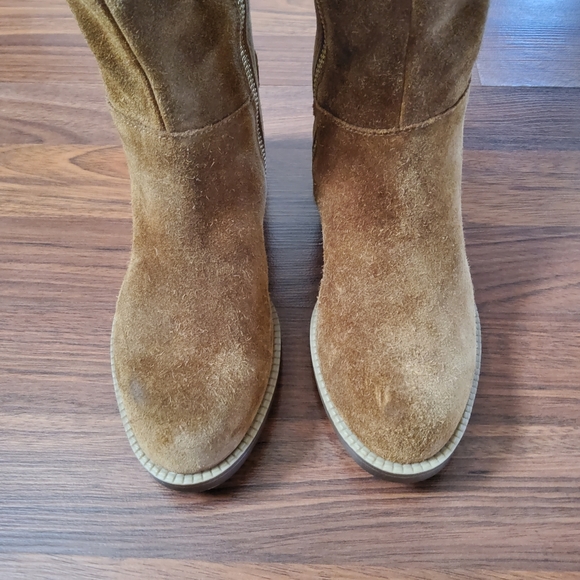 Franco Sarto Girls Suede Leather Riding Boots Size 4.5 New - Picture 6 of 9